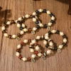 Zaki Lam incense ash porcelain glass bracelet and string for women, Beijing modified Buddhist prayer beads and cultural playthings, temple scenic area live-streaming supply details Picture